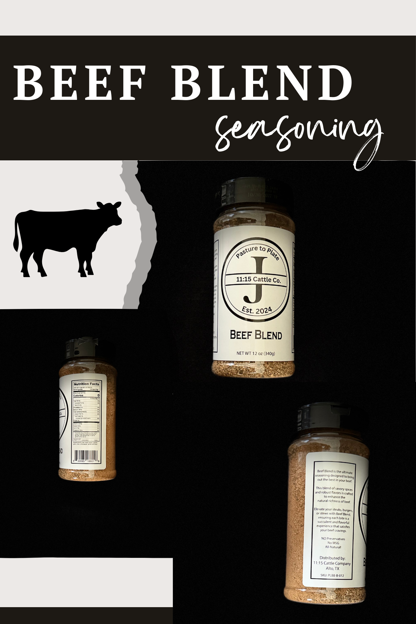 Beef Blend Seasoning 12oz
