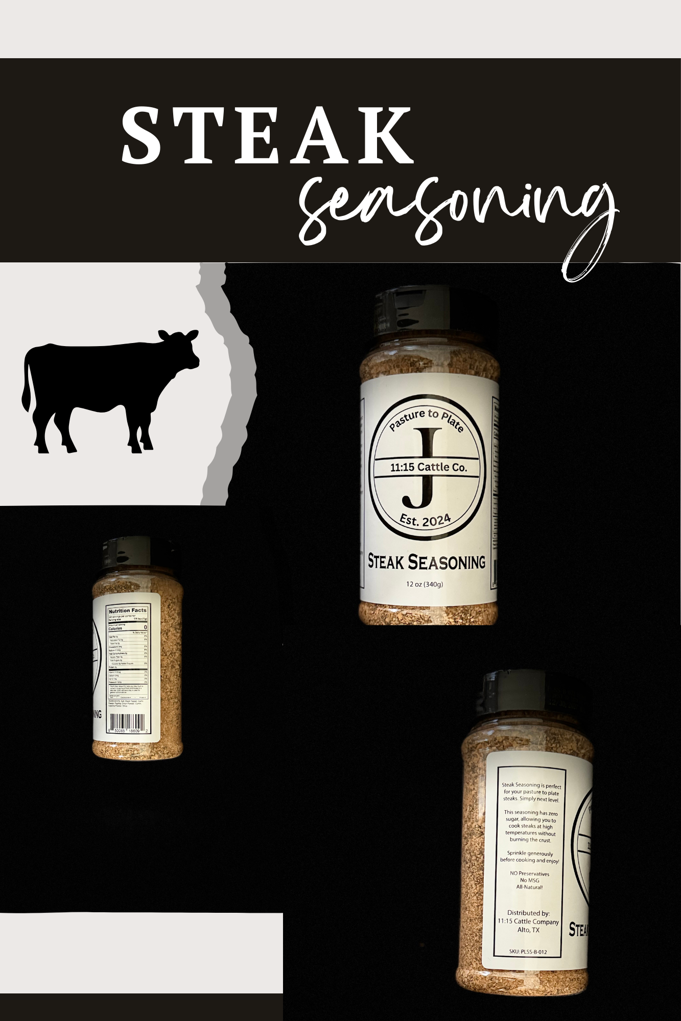 Steak Seasoning 12oz